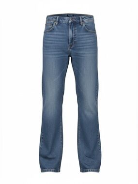 Real Ranch Mens Wash 1 5 Pocket Denim Bootcut Blue Jeans size 36 x 34